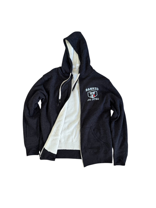 Ranked Sherpa Lined Zip-Up Hoodie