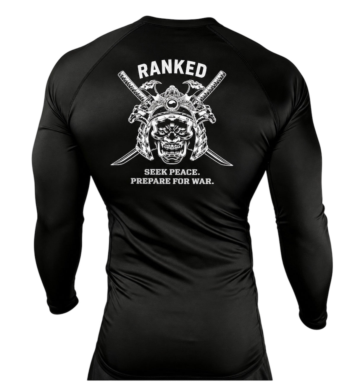 Ranked Adult and Kids Long Sleeve Rash Guard - Samurai