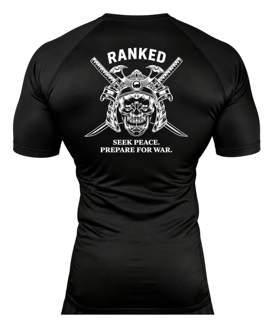Ranked Short Sleeved Rash Guard - Samurai